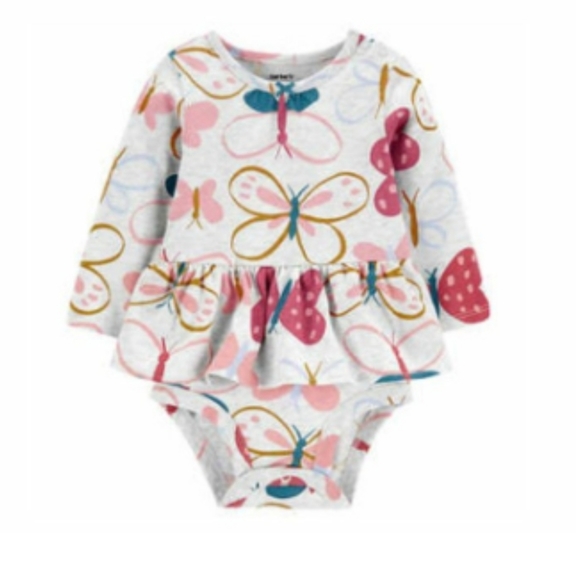 Carter's 4 piece peplum bodysuit leggings 18 24 2 2T cy - Picture 4 of 6